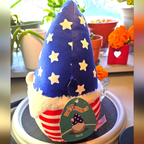 Squishmallows Rell the Stars and Stripes Gnome Plush - Picture 5 of 8